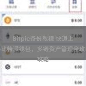 Bitpie备份教程 快速上手比特派钱包，多链资产管理全攻略