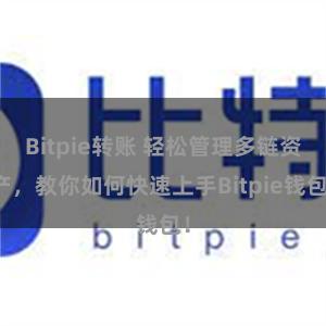 Bitpie转账 轻松管理多链资产，教你如何快速上手Bitpie钱包！