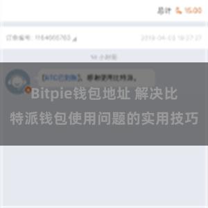 Bitpie钱包地址 解决比特派钱包使用问题的实用技巧