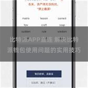 比特派APP直连 解决比特派钱包使用问题的实用技巧