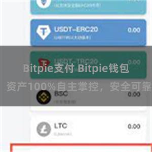 Bitpie支付 Bitpie钱包：资产100%自主掌控，安全可靠。