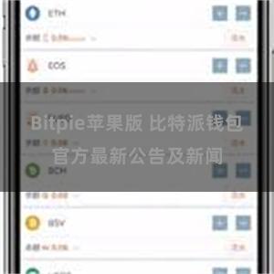 Bitpie苹果版 比特派钱包官方最新公告及新闻